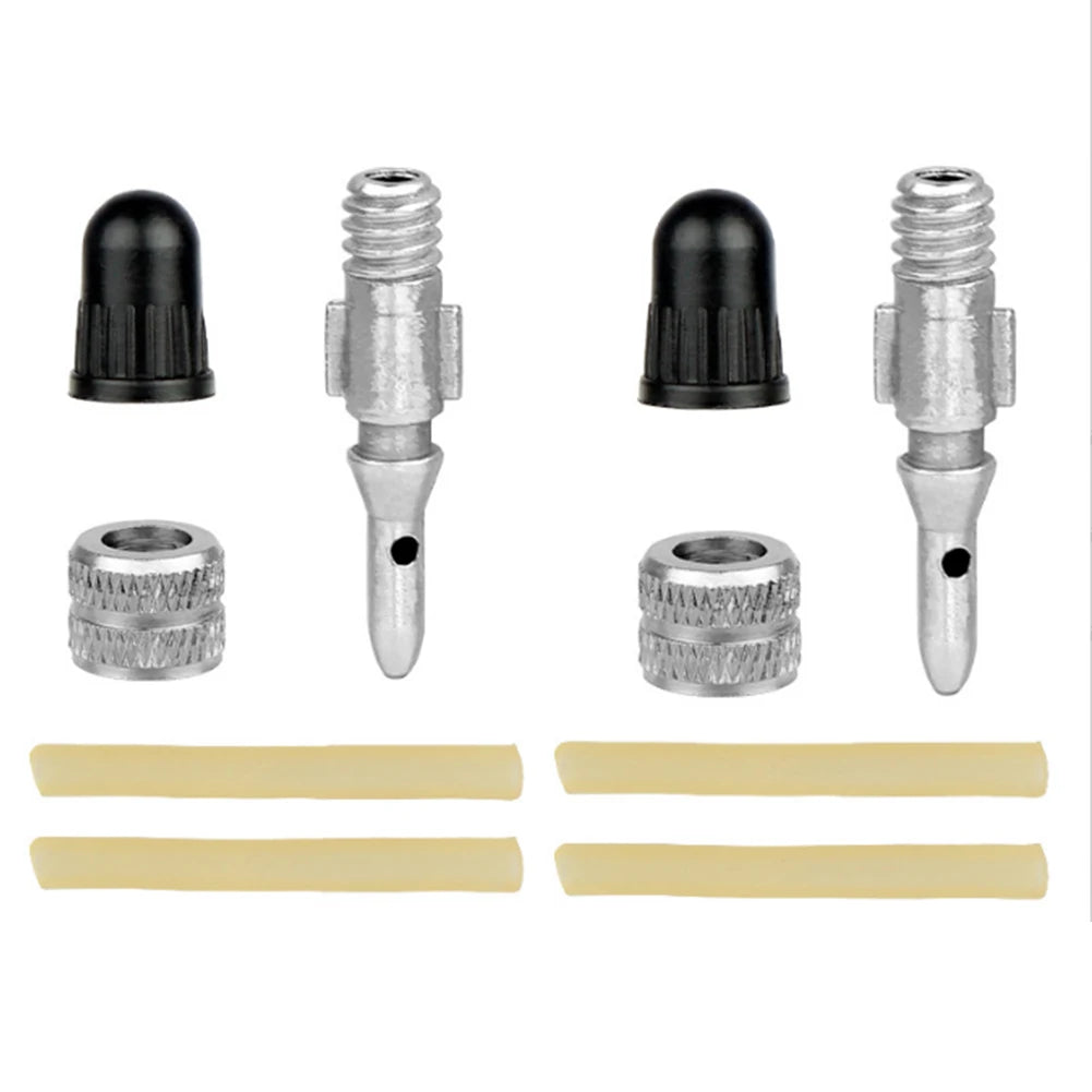 Hassle-Free Process Tire Maintenance Bicycle Tire Valve Core Alloy Valve Core High-Temperature Performance Knurled Grip Oasis Select A