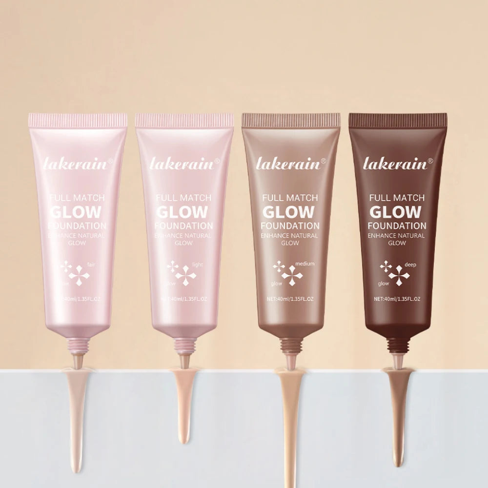 Glowing Foundation Natural Glow Enhancer Moisturizing Lightweight Base Multi-purpose Highlighter Liquid Foundation Cosmetics Oasis Select SET 4