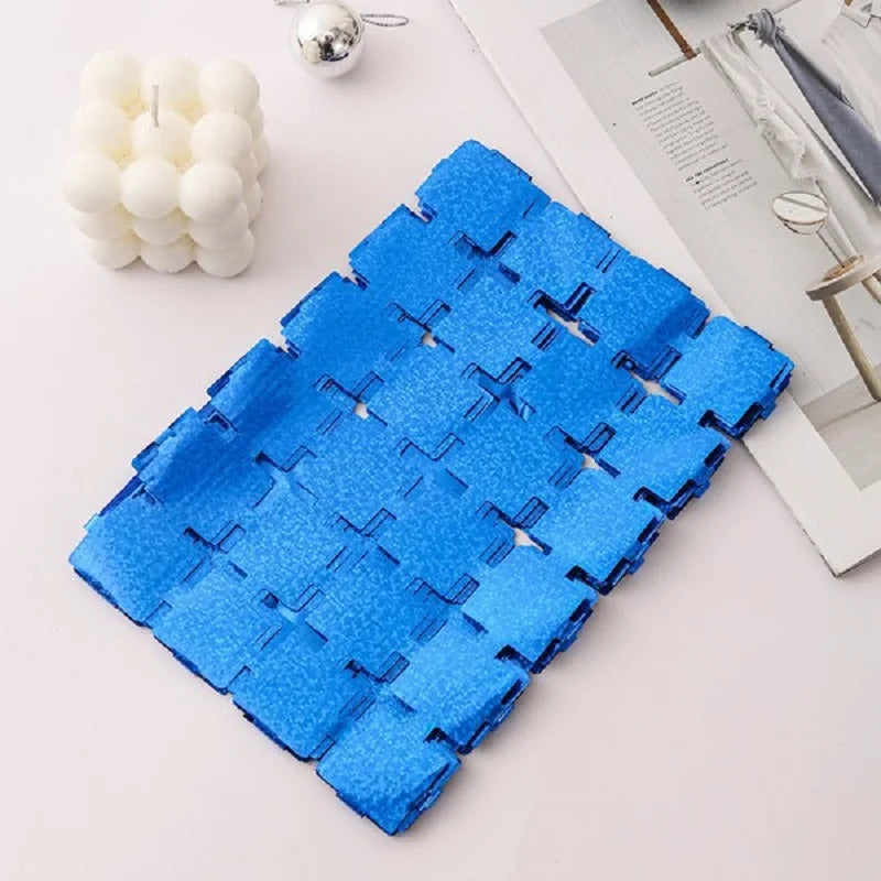 Square Foil Fringe Curtain Backdrop – Party & Wedding Decor