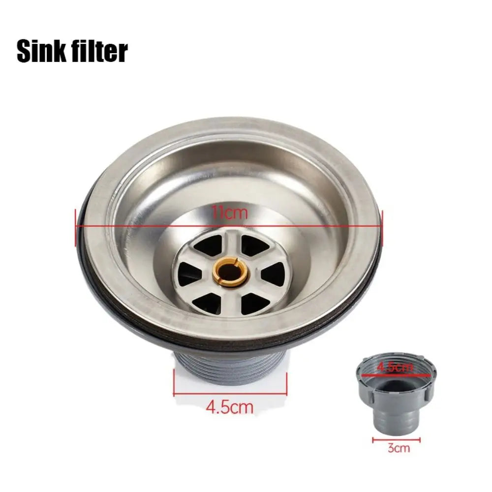 Stainless Steel Sink Basin Drain Filter – Rust-Proof & Durable