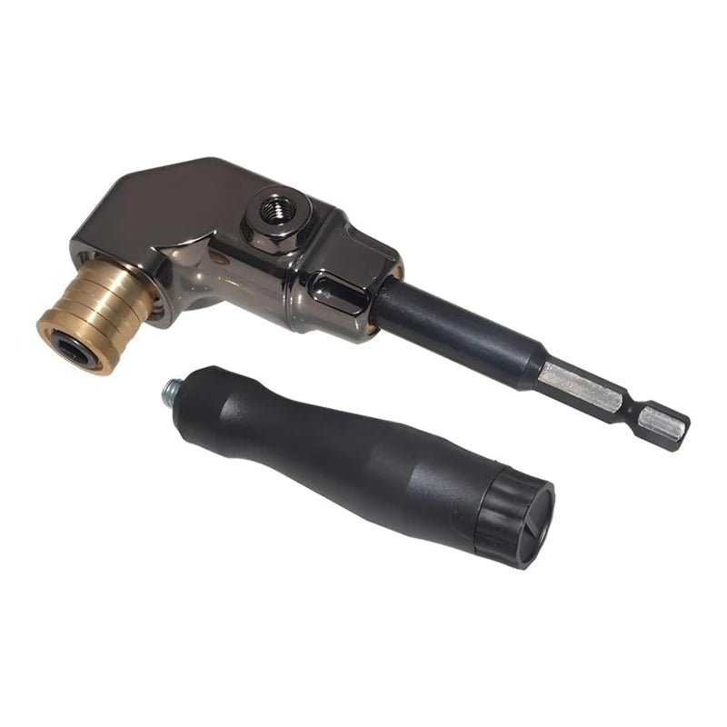 Right Angle Drill Attachment, All Metal Body 90 Degree Drill Adapter With Detachable Handle, Drill Bit Corner Adapter Durable Oasis Select