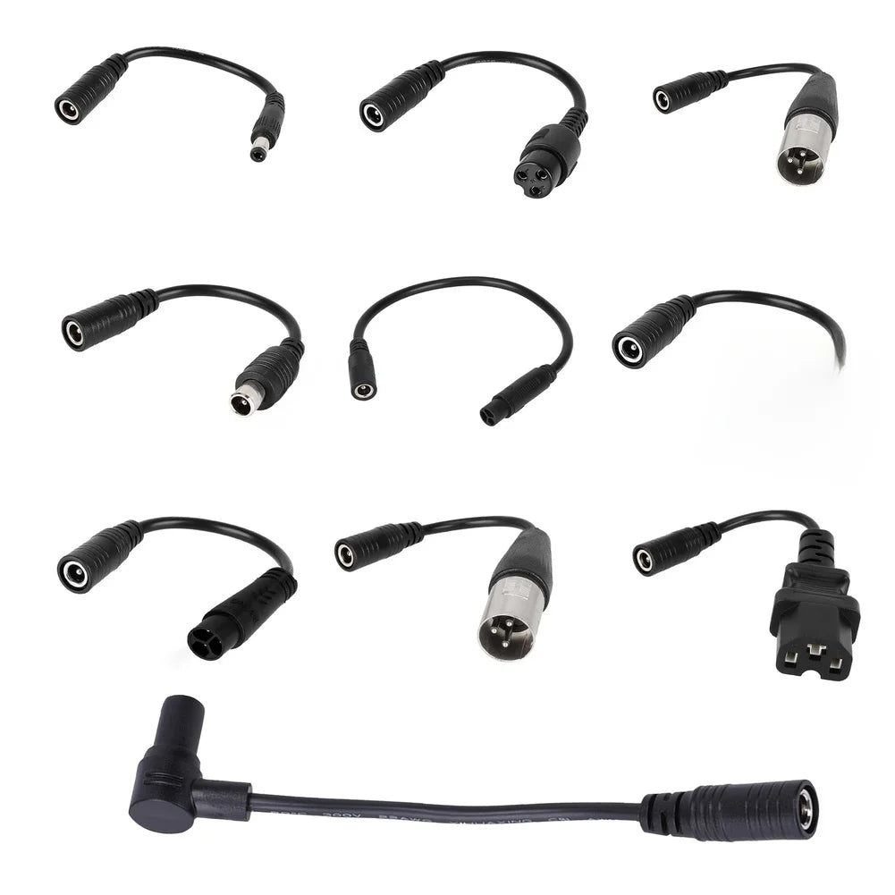 DC2.1 to Hollow Head Adapter Cable for Scooter Power Connection with Abrasion Resistant Metal Construction and Rubber Jacket Oasis Select