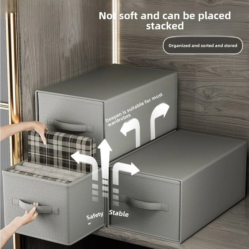 Wardrobe Organizer Drawer, Non-Waterproof, Multi-Purpose Storage Box for Clothes and Pants, Clothes Organizer Storage Oasis Select