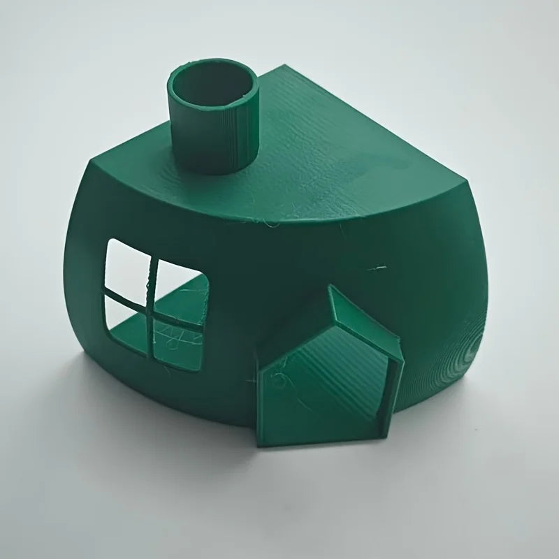 Corner Cabin Fish Hideaway Aquarium Fish Aquatic Supplies Ornaments Breeding Resting Caves safe houses Fish Aquarium Accessories Oasis Select house green