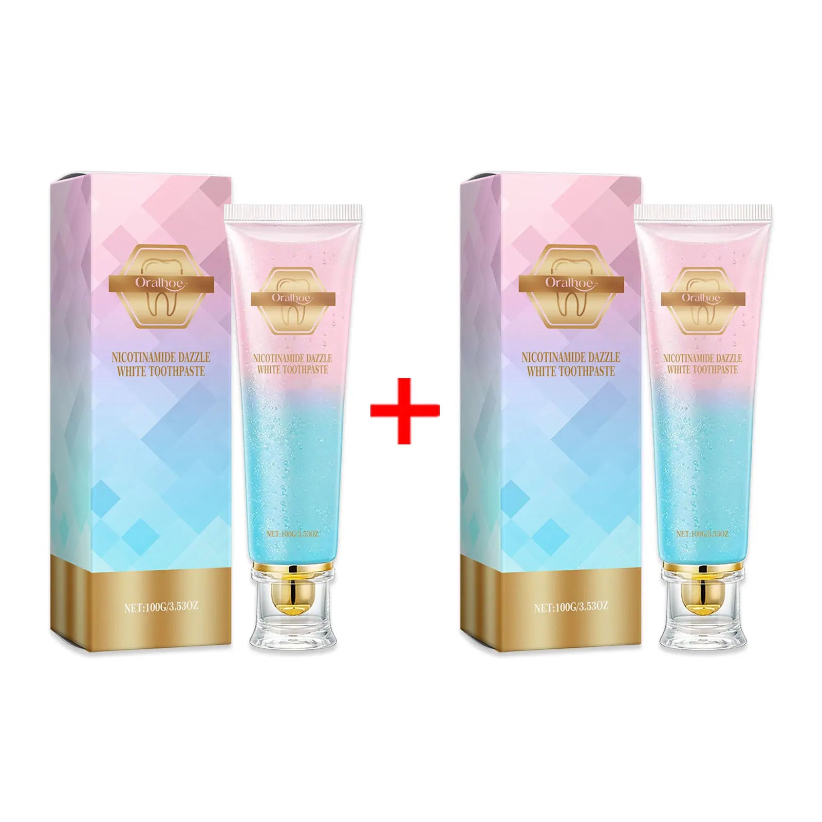 Nicotinamide Teeth Brightening Toothpaste Fresh Breath Deeply Cleaning Hygiene Removing Plaque Stains Oral Care Toothpastes 100g Oasis Select 100g Boxed X 2PCS