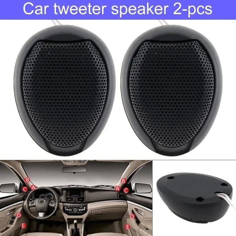Hifi-level Audio Universal Car Dome Tweeter 1 Pair of 1000w Waterproof Super Power High Noise Reduction High Frequency Speaker Oasis Select