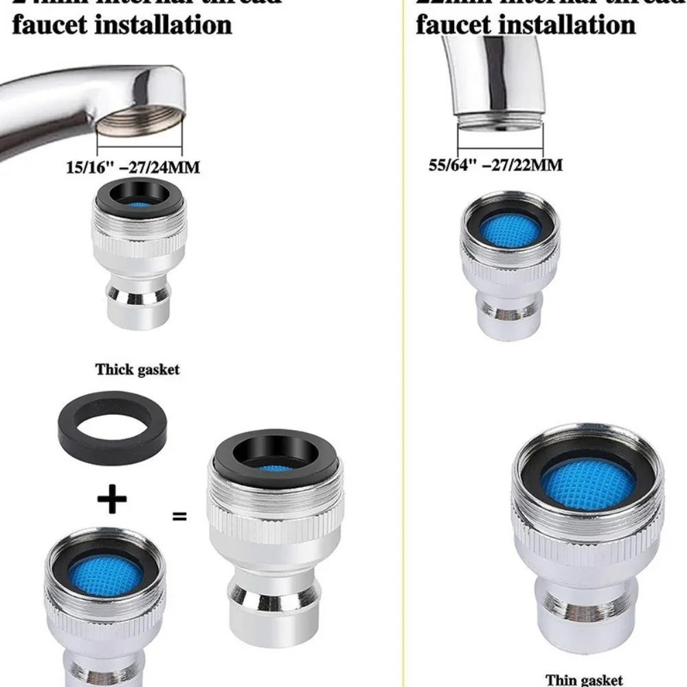 Home Tap Faucet Aerator Sprayer Sink Aerator 360-Degree Swivel Tap Nozzle Splash-Proof Bubbler Kitchen Saving Water Nozzle Oasis Select