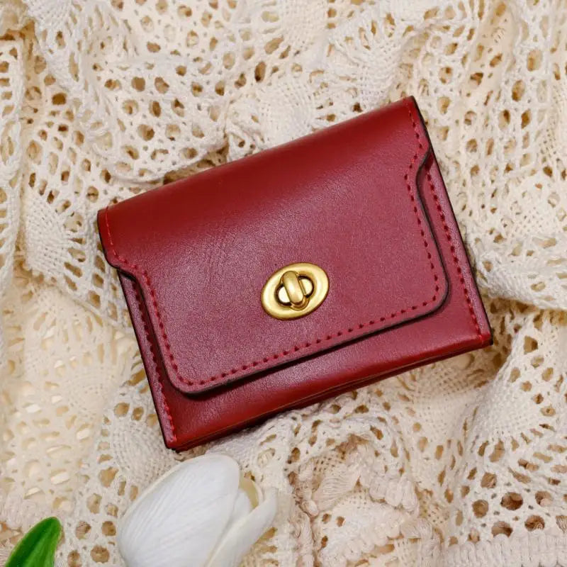 Women's PU Leather Short Wallet – Multi-Card Hasp Coin Purse