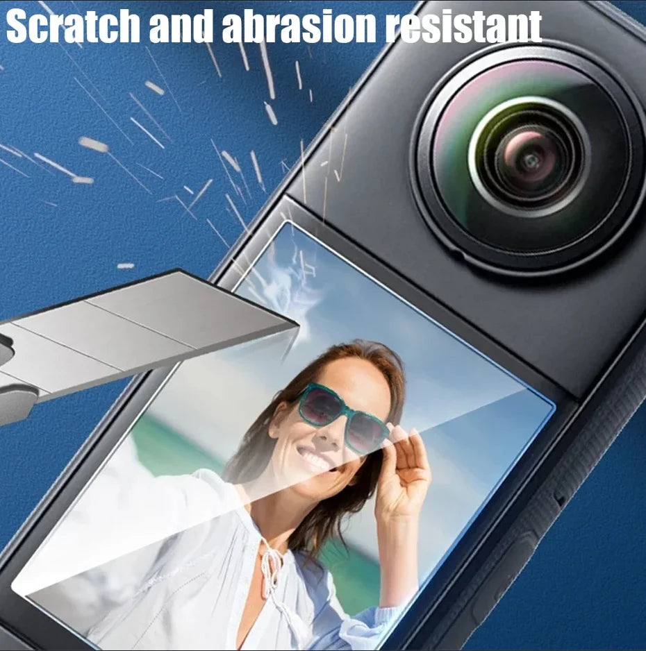 Insta360 X4/X5 Screen Protector – 9H 3D Curved Tempered Film