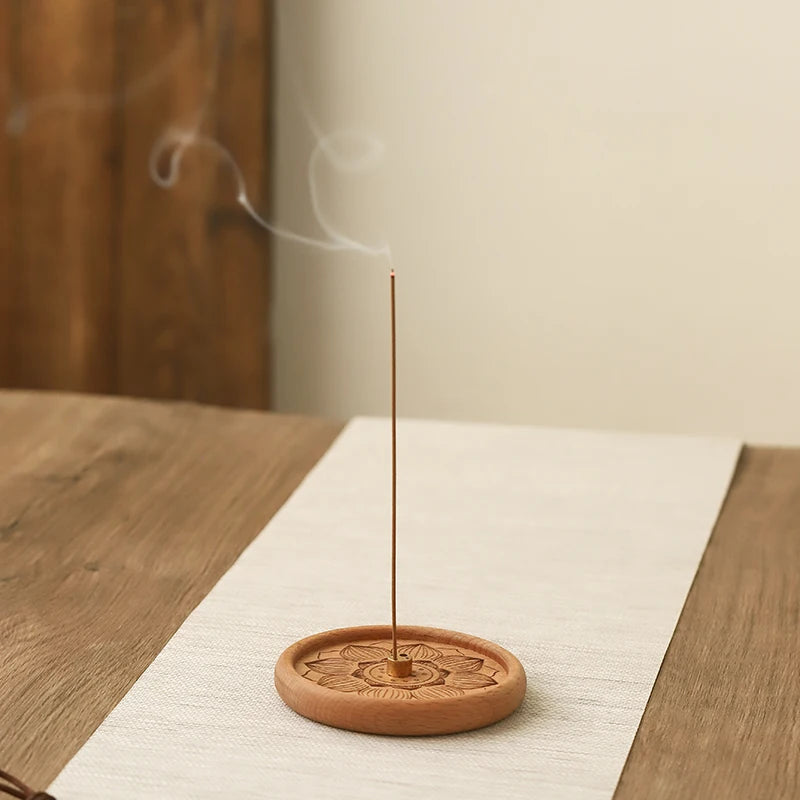 Wood Wire Incense Insert Copper Incense Holder Chinese Zen Household Indoor Aromatherapy Stove Insence Burner Oasis Select