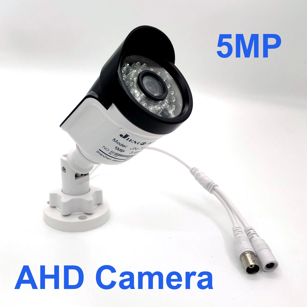 AHD Camera CCTV 1080P 5MP Digital Security High Definition Infrared NightVision Home Outdoor Waterproof Bullet Security Cam Home Oasis Select 5MP NTSC 6mm