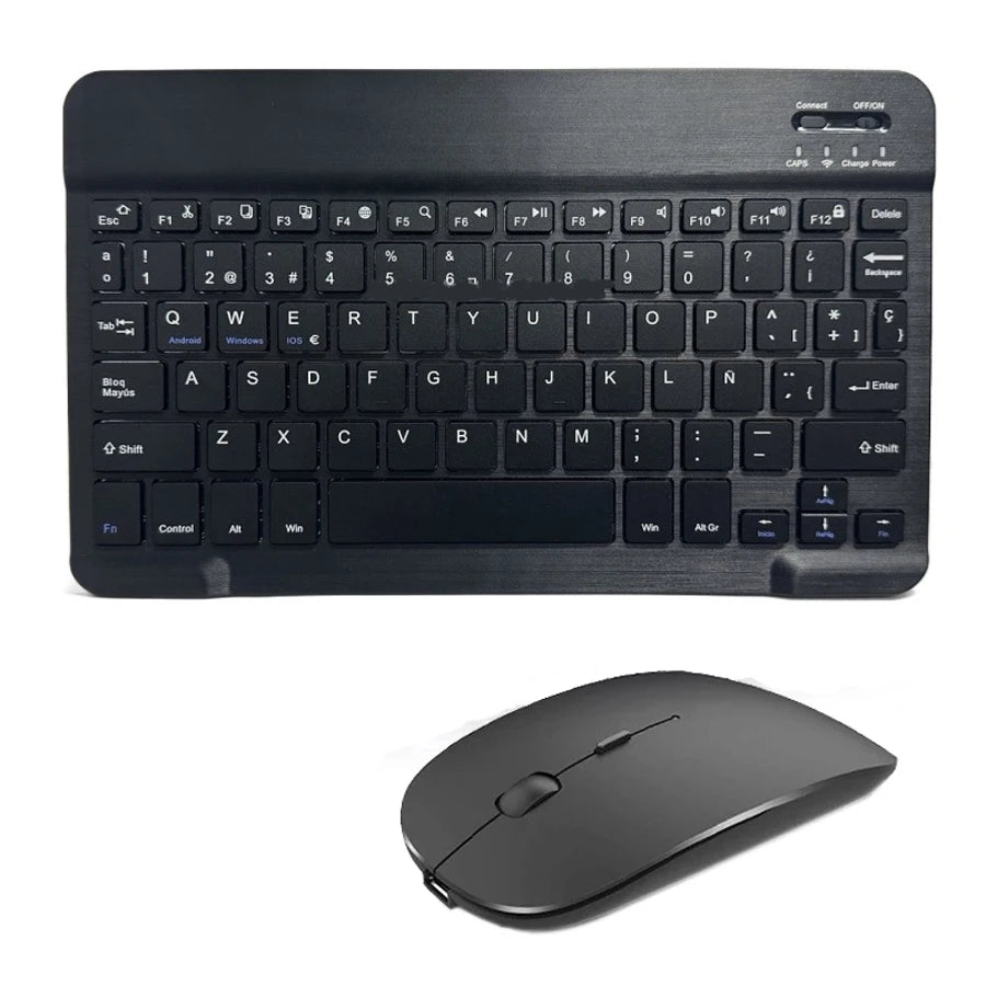 Mini Bluetooth Keyboard & Mouse – Spanish French Russian Korean