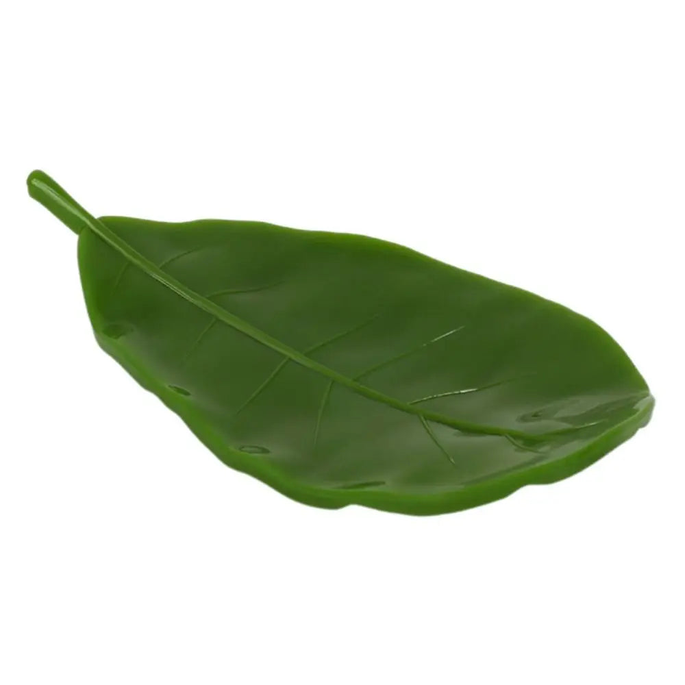 Creative Leaf Shape Soap Dish Storage Holder Stand Tray Fashion Soap Box Durable Storage Rack Bathroom Kitchen Sink Organizer Oasis Select green