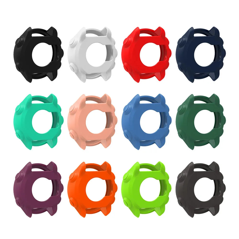 Silicone Protective Case Cover +Strap For Garmin Forerunner 245M/245 Smartwatch Strap Protector Shell Frame Protective Cases Oasis Select