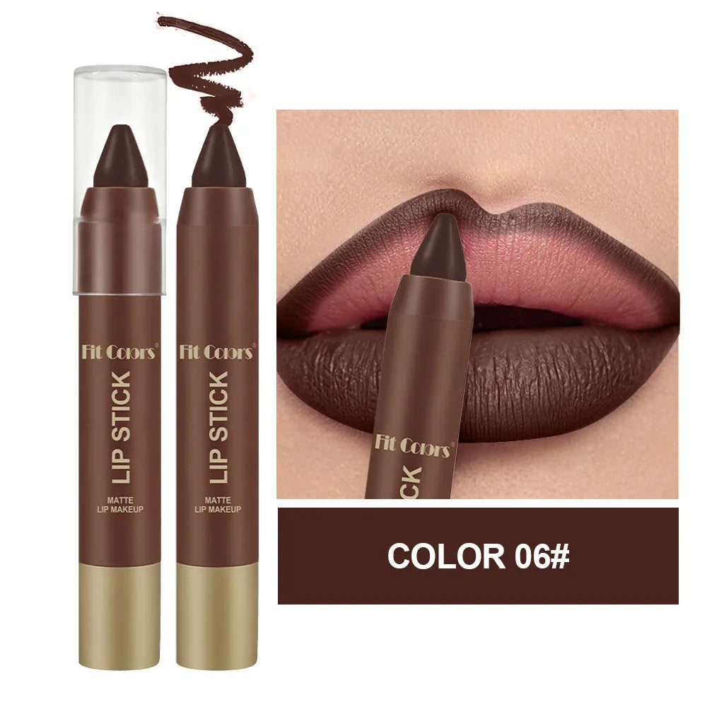 Fit Colors Velvet Matte Lip Liner Pen – Waterproof, 6 Shades