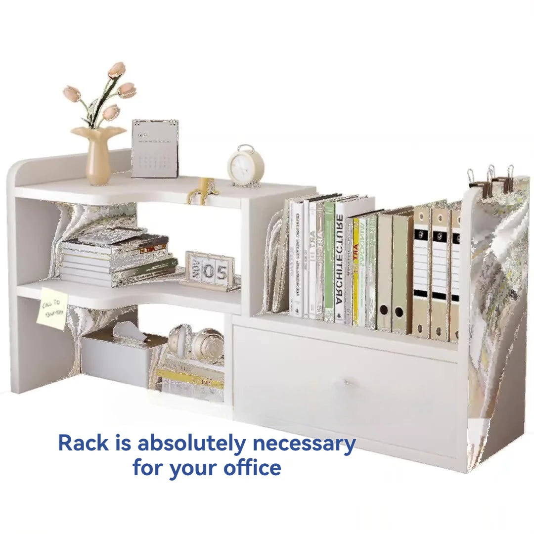 Bookshelf Office Desktop Storage Shelves Multi layer Scalable Shelves Student Desk Storage Boxes Small Bookcases Oasis Select