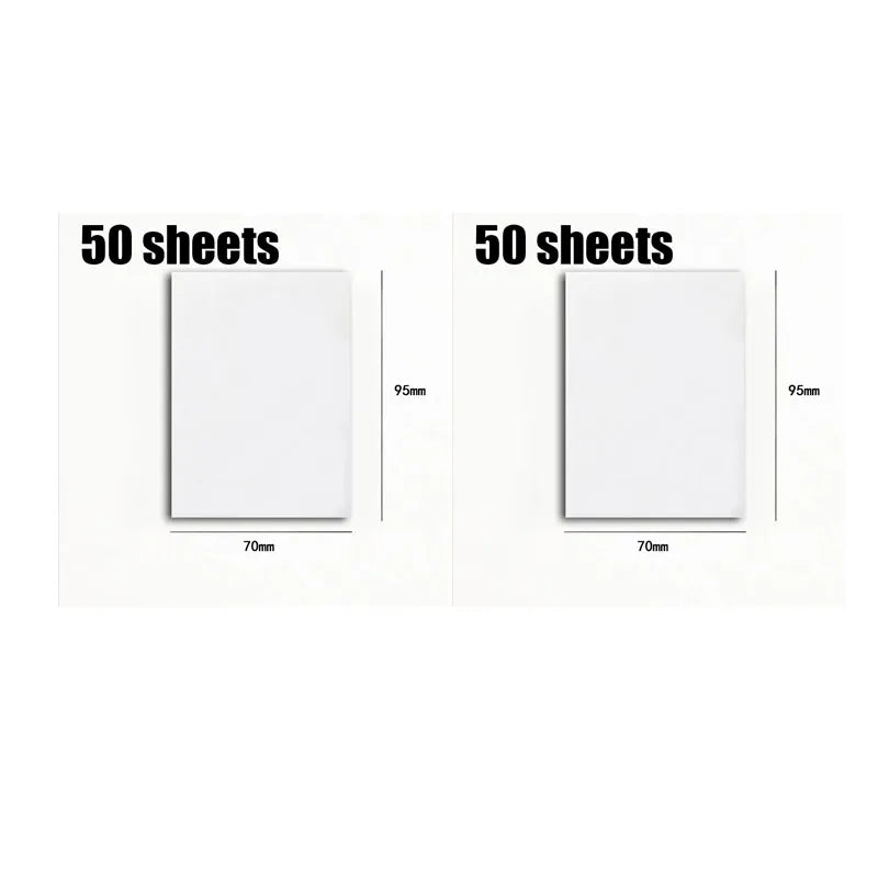 50/250Sheets Transparent Sticky Notes Scrapes Stickers Note Pads Posted It Paper Clear Notepad School Stationery Office Supplies Oasis Select 100sheets Large