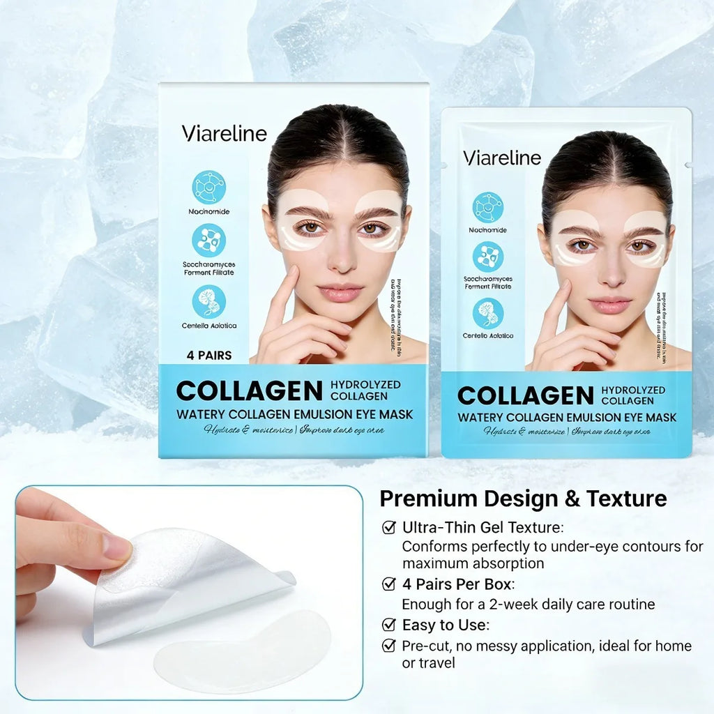 Collagen Eye Patches Reduce Fine Lines Dark Circles Hydrate Firm Maintain Soft Smooth Eye Contour Skin Eye Care Oasis Select