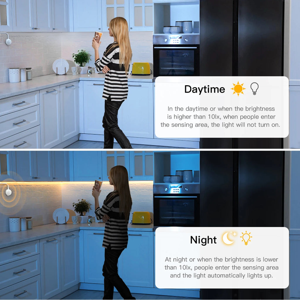 Motion Sensor COB LED Neon Strip Lights Pure Silica Gel DC5V USB Smart Human Body Induction Kitchen Bedroom Night Security Lamp Oasis Select