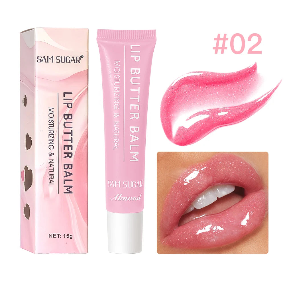 Hydrating Lip Butter Balm Long Lasting Waterproof Non Greasy Oil Gloss Mirror Shine Tint Care 5 Colors Oasis Select 02