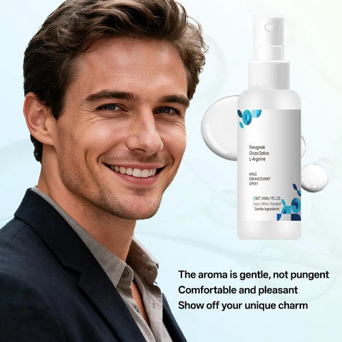 30ml Herbal Men's Enhancement Spray for Men's Private Care Moments Fast-Absorbing Formula Supports Local Blood Circulation Oasis Select