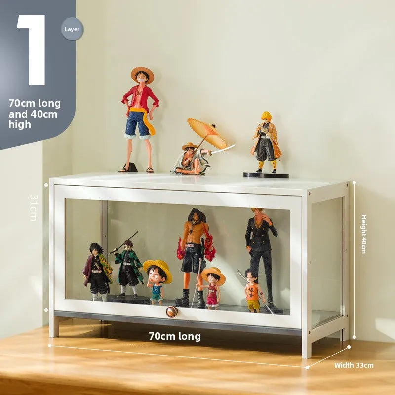 Figure display cabinet Floor-to-ceiling simple modern living room Layered shelves Household lockers Blind box display cabinet Oasis Select One door 70