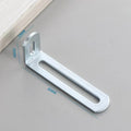 Adjustable Corner Code Long Hole Double Head 90 Degree Right Angle Fastener Connector L-shaped Bracket Angle Iron Oasis Select Silver