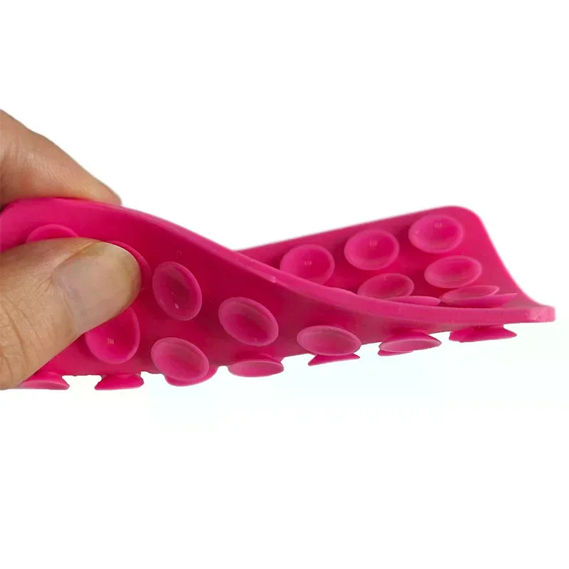 Silicone Suction Pad Double Sided For Mobile Phone Fixture Suction Cup Backed Adhesive Silicone Rubber Sucker Pad For Fixing Oasis Select