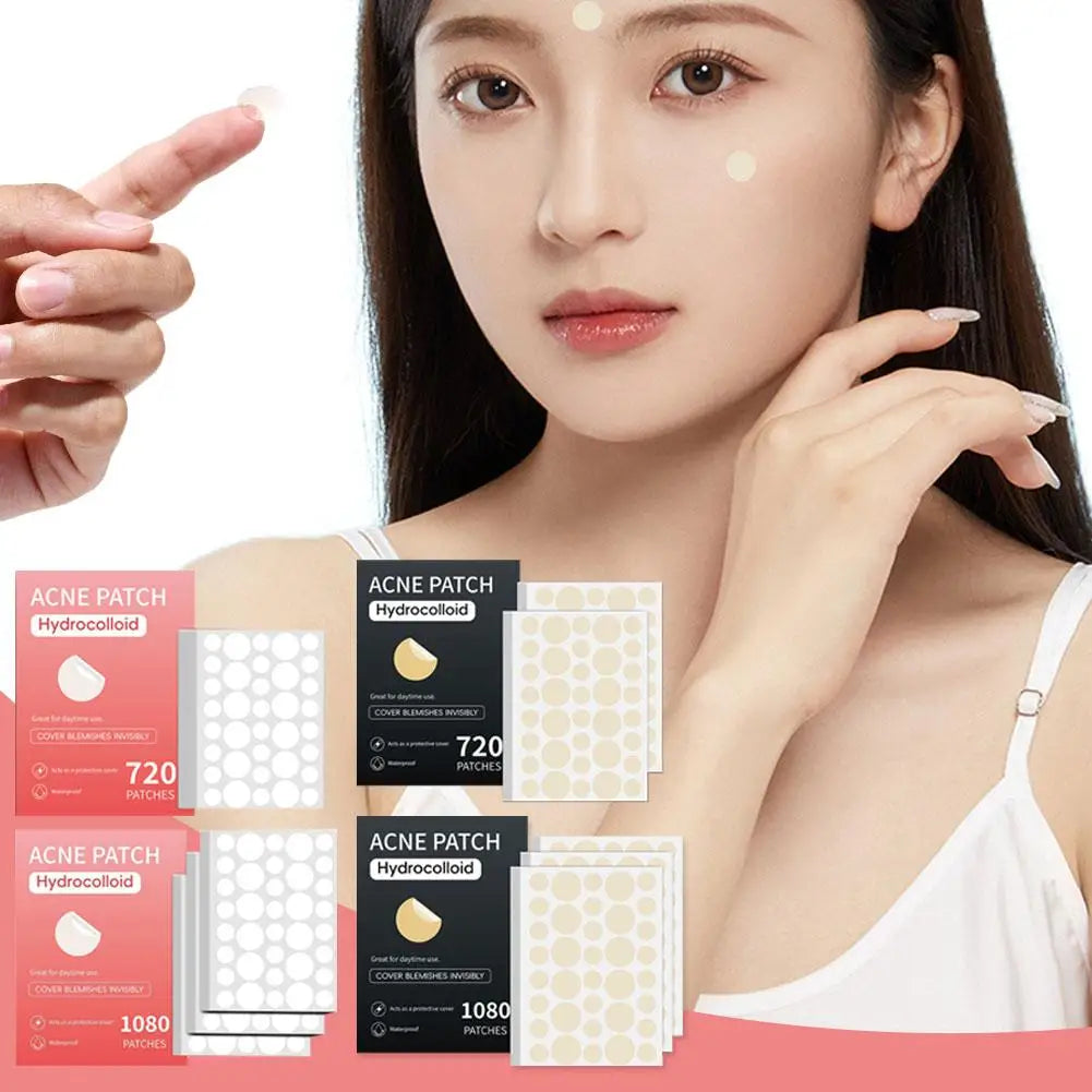 360/720/1080 Counts Hydrocolloid Invisible Pimple Patch Acne Stickers Face Concealer For Spots Acne Pimples Beauty Makeup Tool Oasis Select