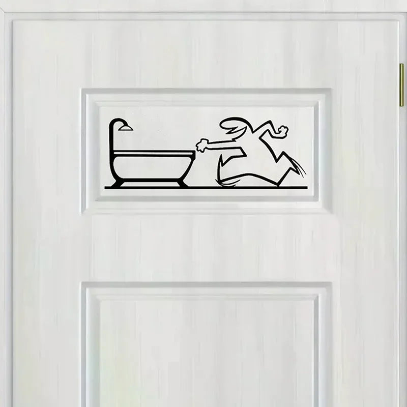 La Linea-Minimalist Line Art Wall Sticker, Waterproof Decal, Home and Car Decoration, Suitable for Walls Doors Glass and Cars Oasis Select