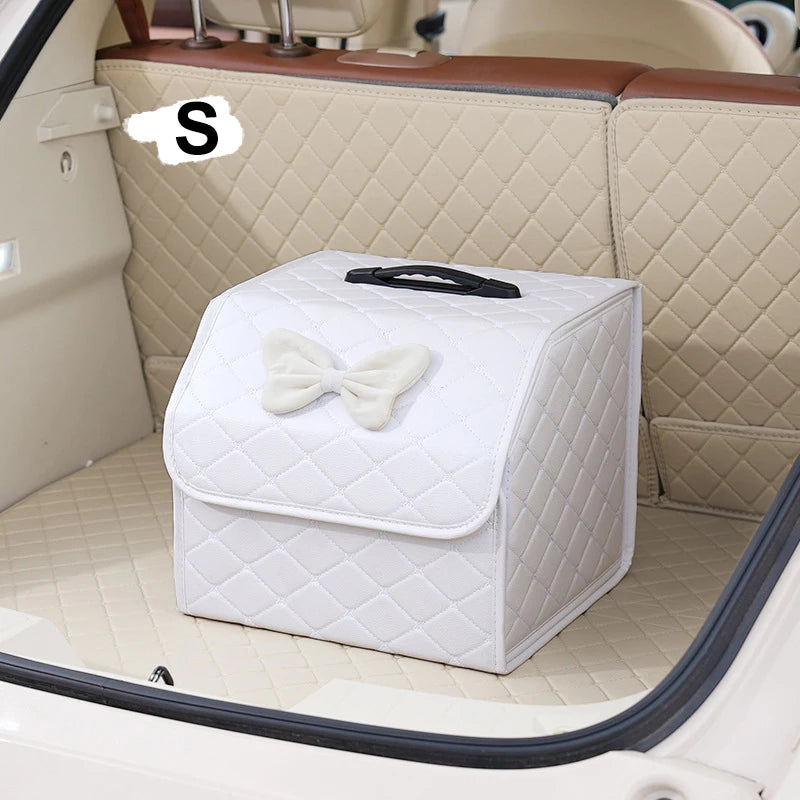Large Capacity Car Trunk Storage Box Folding Car Storage Box Sundries Organizer Box Women's Pink Auto Accessories Oasis Select S2