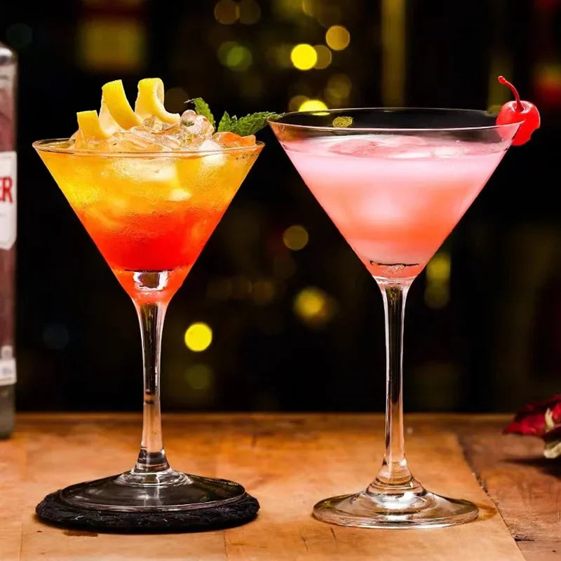 Triangle Glass Cocktail Glass Martini Creative Tall Glass Bar Classic Mixers Oasis Select