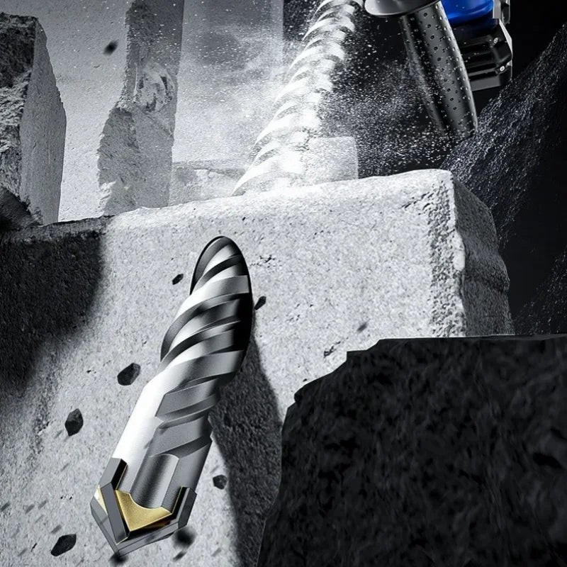 110/150/200mm Electric Hammer Drill Bits Cross Type Tungsten Steel Alloy SDS Plus for Masonry Concrete Rock Stone Oasis Select