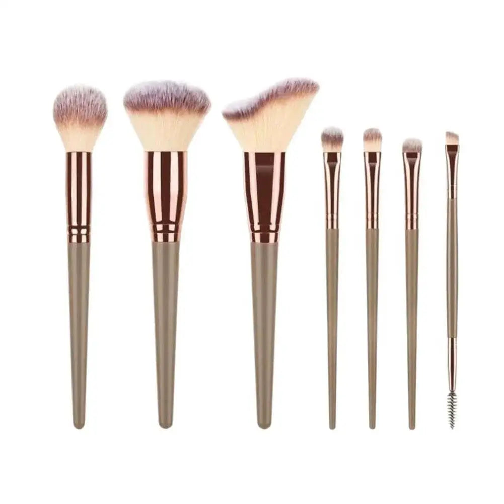 7-Piece Makeup Brush Set – Foundation, Blush & Eyeshadow Makeup Brush Set Oasis Select A