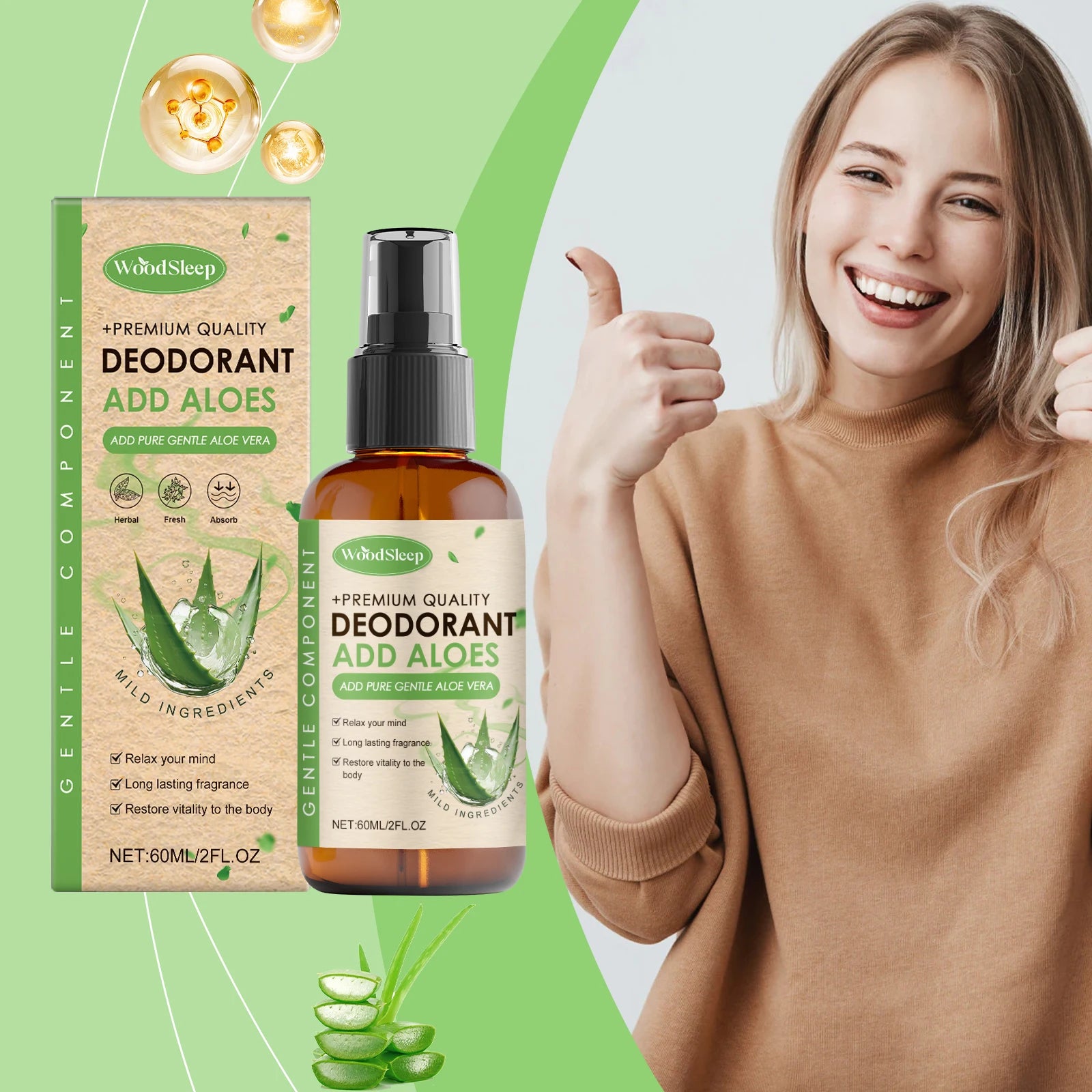 Aloe Magnesium Oil Spray Relieve Muscle Pain Anti Anxiety Body Relaxation Better Sleep Quality Deeply Moisturizes Smooth Skin Oasis Select
