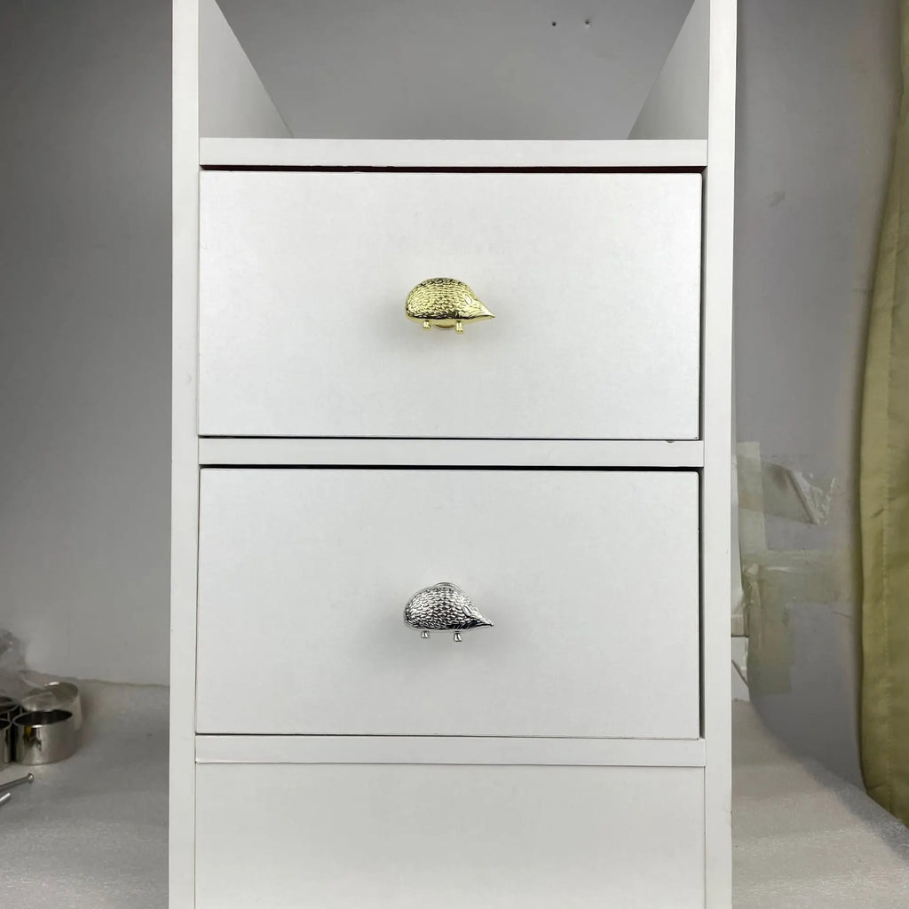 10PC Cute Hedgehog Drawer Knobs Furniture Handle Single Hole Cabinet Door Handle Kitchen Cabinet Wardrobe Handle Oasis Select