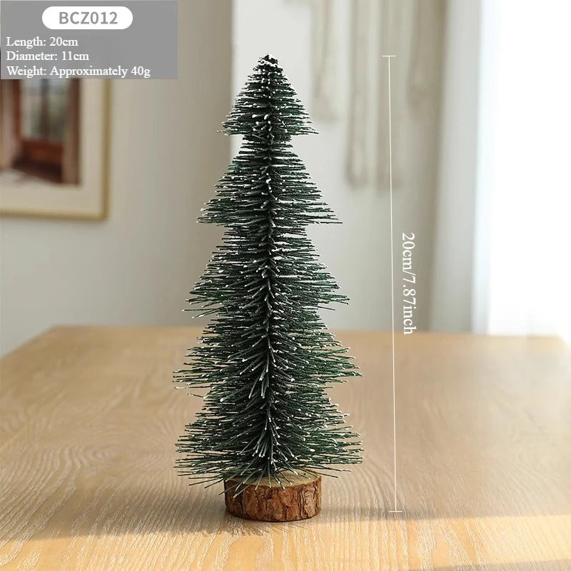 Christmas Decorations Snow Scenes Mini Christmas Trees Office Desks Wine Cabinets TV Cabinets Christmas Decorative Items Oasis Select BCZ012 20cm Look at the picture
