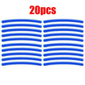 20/60pcs Wheel Hub Reflective Stickers Anti Scratch Auto Body Decorative Rim Tape Strips Warning Passing Car Motorcycle Bicycle Oasis Select 20pcs Blue