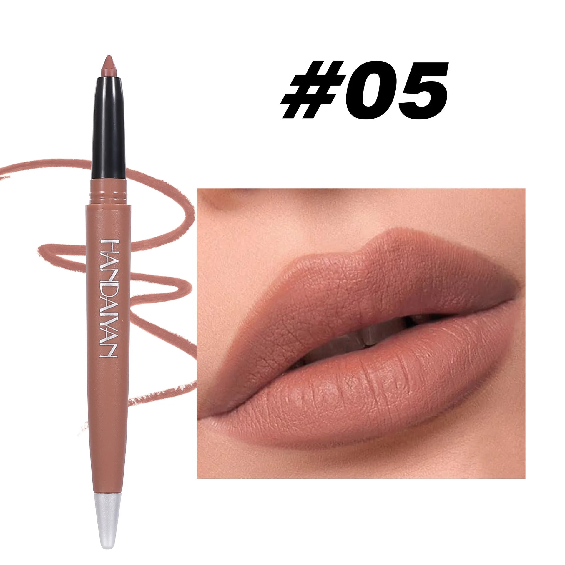 Handaiyan 6-Color Matte Lip Liner Set – Waterproof & Long-Lasting Lip Liner Set Oasis Select 05