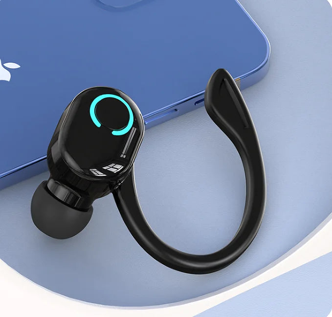 S10 New Earphone Bluetooth Earphone Business Single Ear Earphone with Good Sport Range and Noise Reduction Wearing Oasis Select Black