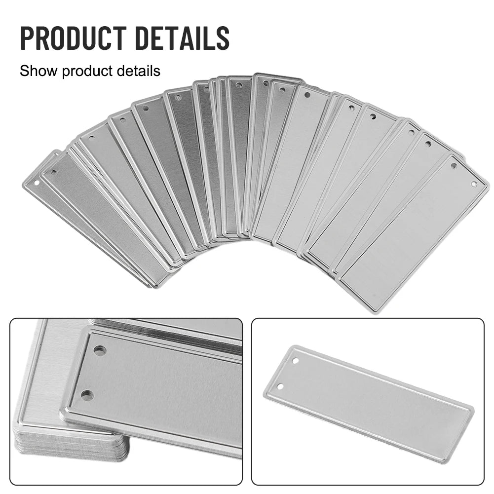 50pcs Aluminum Plant Labels Double Sided Metal Labels Tree ID Tag Waterproof Iron Wire Nursery Garden Labels Bonsai Sign Tag Oasis Select