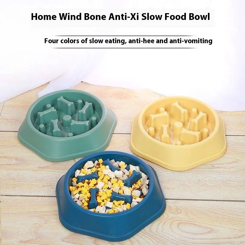 Anti-Slip Anti-Choking Slow Feeder Bowl for Large Dogs - Anti-Tip Pet Food Bowl for Golden Retriever Oasis Select