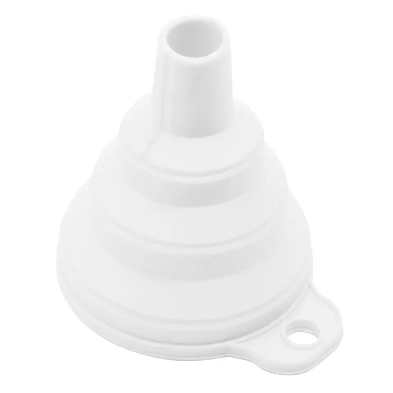 1/2pcs Silicone Folding Funnel Multifunctional Portable Kitchen Retractable Oil Leak Household Liquid Dispenser Kitchen Utensils Oasis Select 1pcs white small