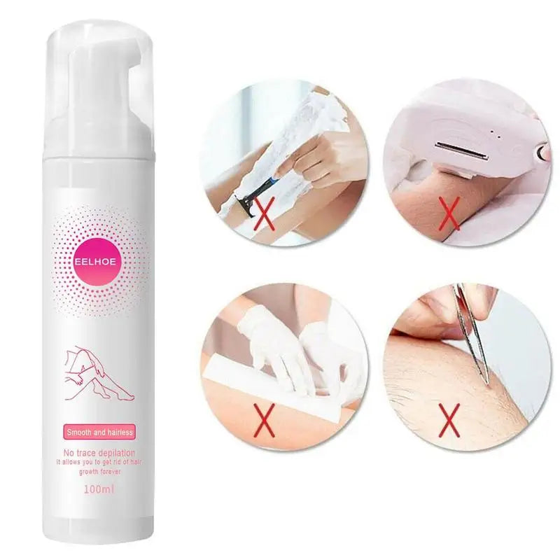 New 30ml/100ml Hair Removal Foam Cream Mousse Spray Body Removal Pain Hair No Irritating Convenient Not Spray Harm Bikini Oasis Select
