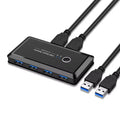  USB 3.0 2.0 Switcher KVM Switch USB KVM Switch for Windows10 PC Keyboard Mouse Printer 2 PCs Sharing 4 Devices USB Switch Oasis Select USB 3.0