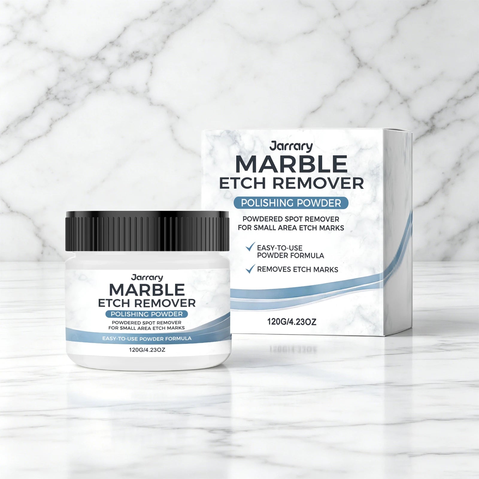 Marble Polishing Powder Etch Mark Removes Scratches Stains and Dullness Restores Shine for Stone Countertops Floors and Surfaces Oasis Select
