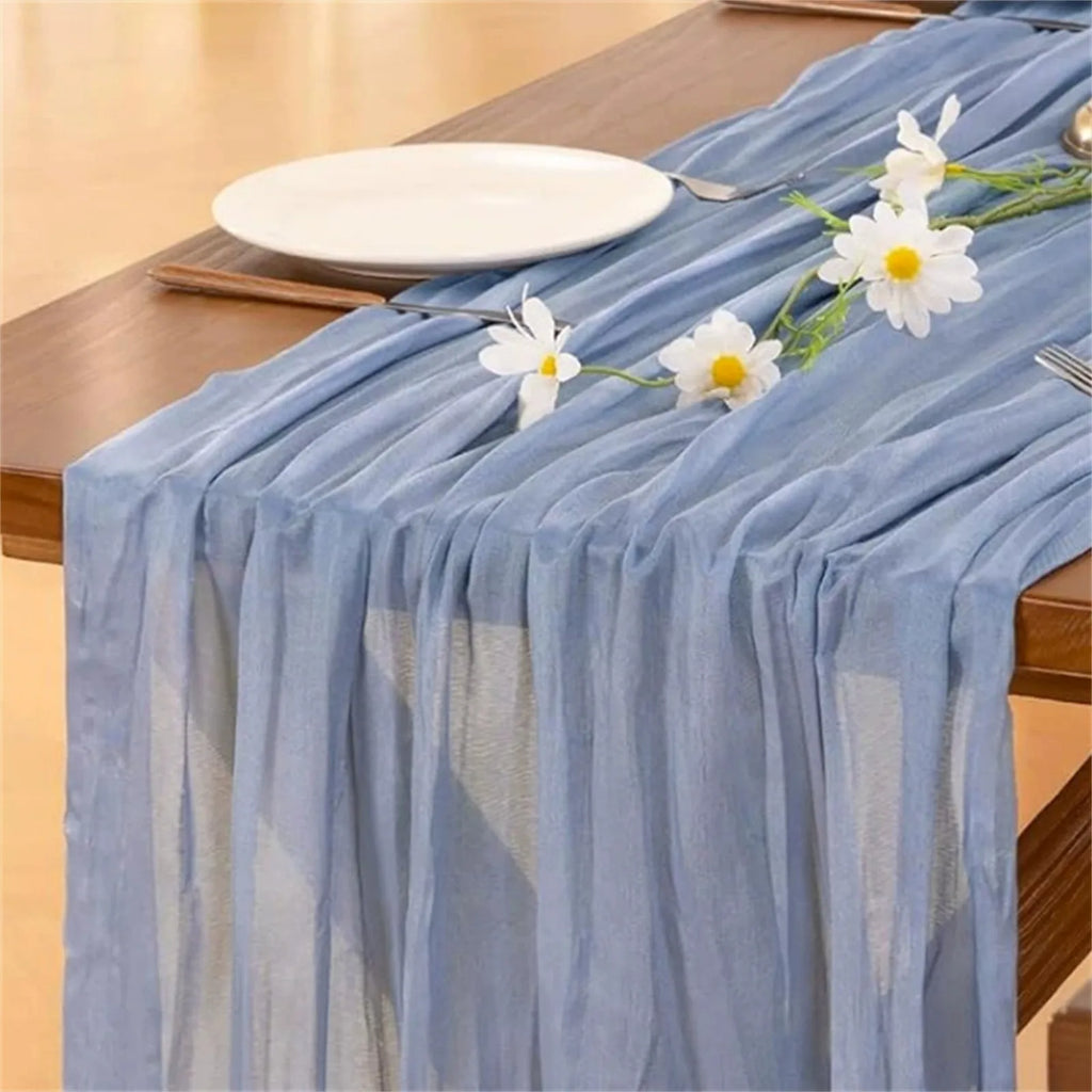 Cheesecloth Gauze Table Runner – Wedding & Boho Party Décor Gauze Table Runner Oasis Select