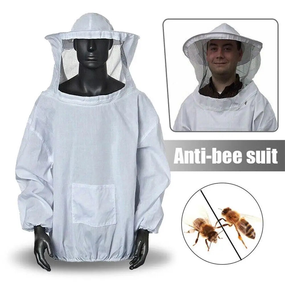 Protective Beekeeping Jacket Veil Smock Equipment Beekeeping Hat Sleeve Beekeeper Suit Apiculture Bee Dress Oasis Select