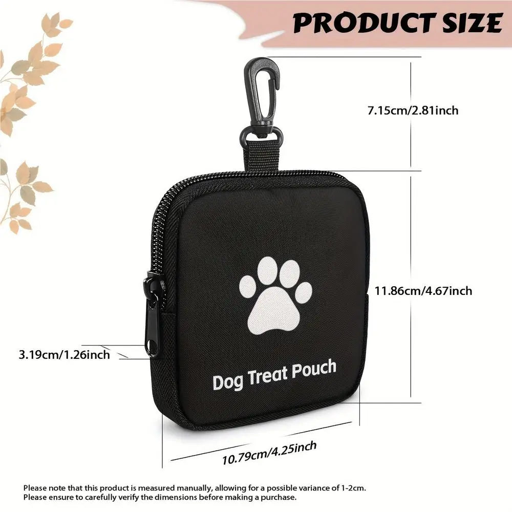 Dog Training Treat Bag Multi-functional pet bag Leakproof Portable Pet treats bag Train Snack Reward Waist Bag Pet supplies Oasis Select Black 1PC