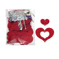 Sequin Heart String Garland Rain Curtain – 50 Pcs Party Decor